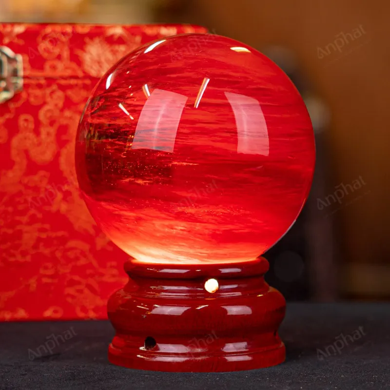 Quả Cầu Đá Núi Lửa Đỏ - 1,5kg - M215715