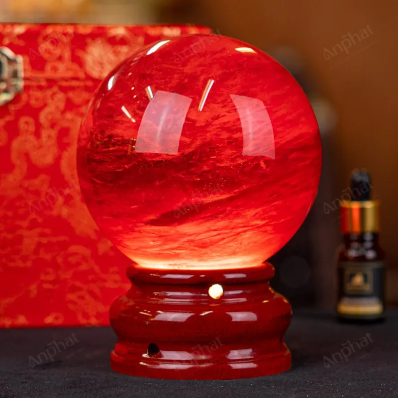 Quả Cầu Đá Núi Lửa Đỏ - 1,5kg - M215715