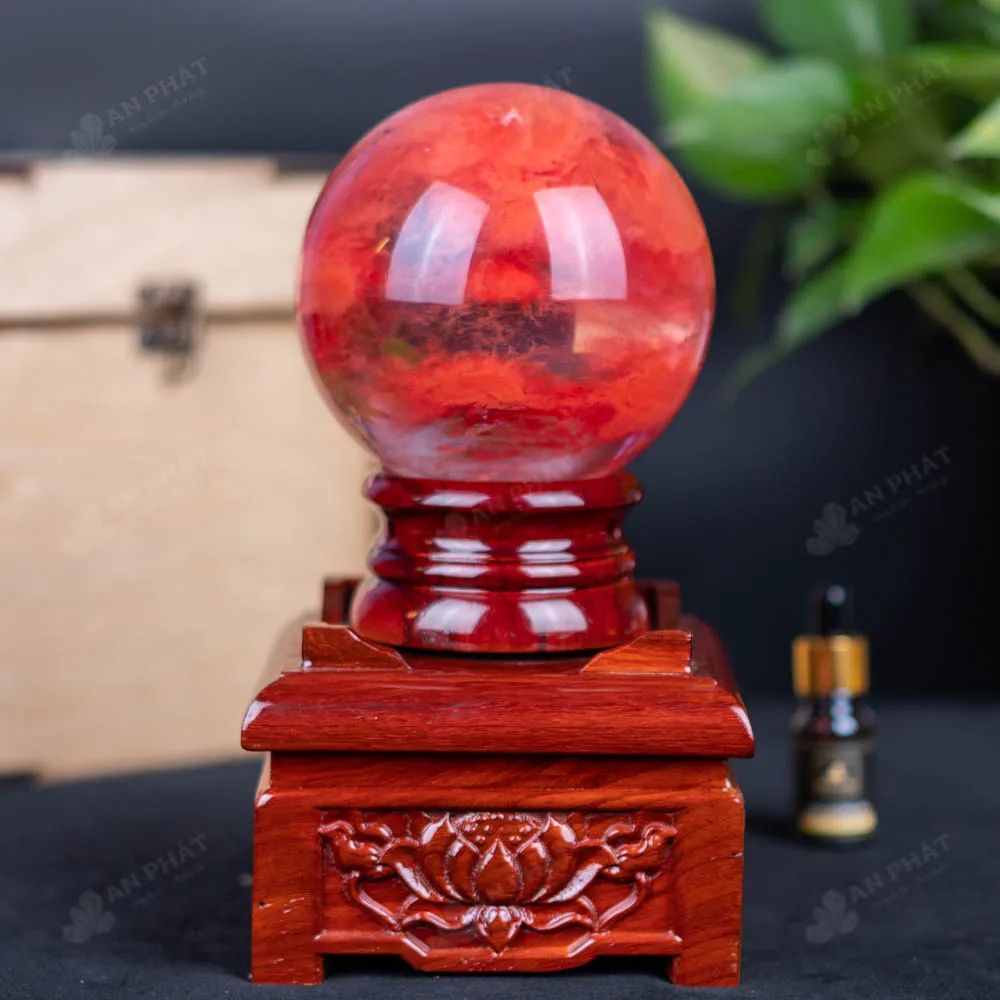 Quả Cầu Đá Núi Lửa Đỏ - 1,67 Kg - M2157167