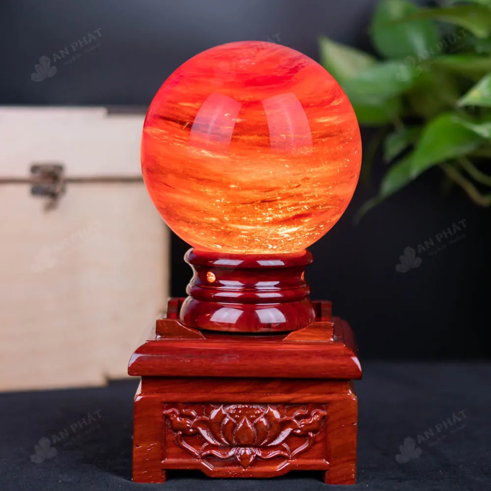 Quả Cầu Đá Núi Lửa Đỏ - 2,54 Kg - M21572542