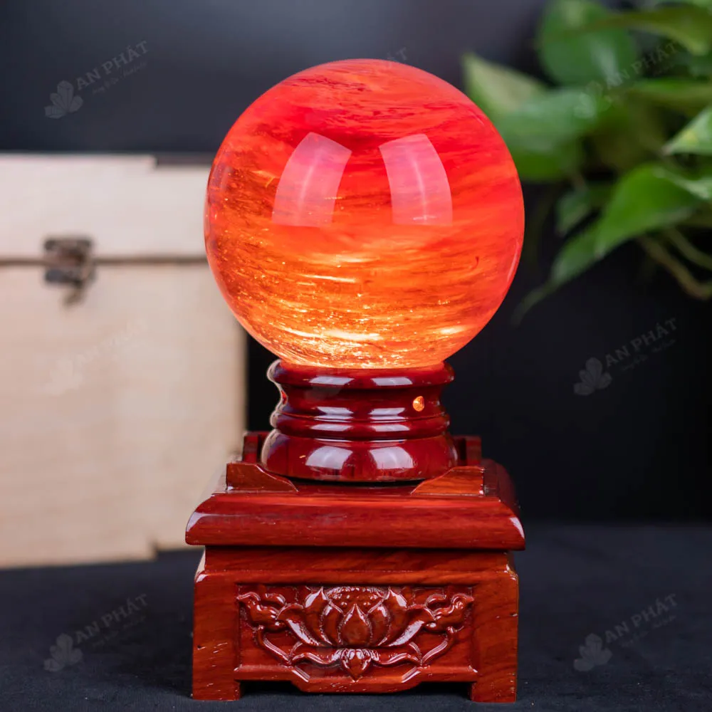 Quả Cầu Đá Núi Lửa Đỏ - 2,54 Kg - M21572542