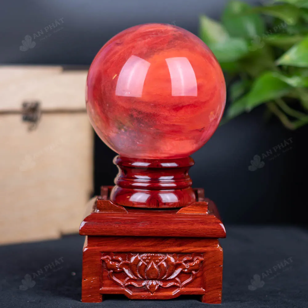 Quả Cầu Đá Núi Lửa Đỏ - 2,66 Kg - M2157266