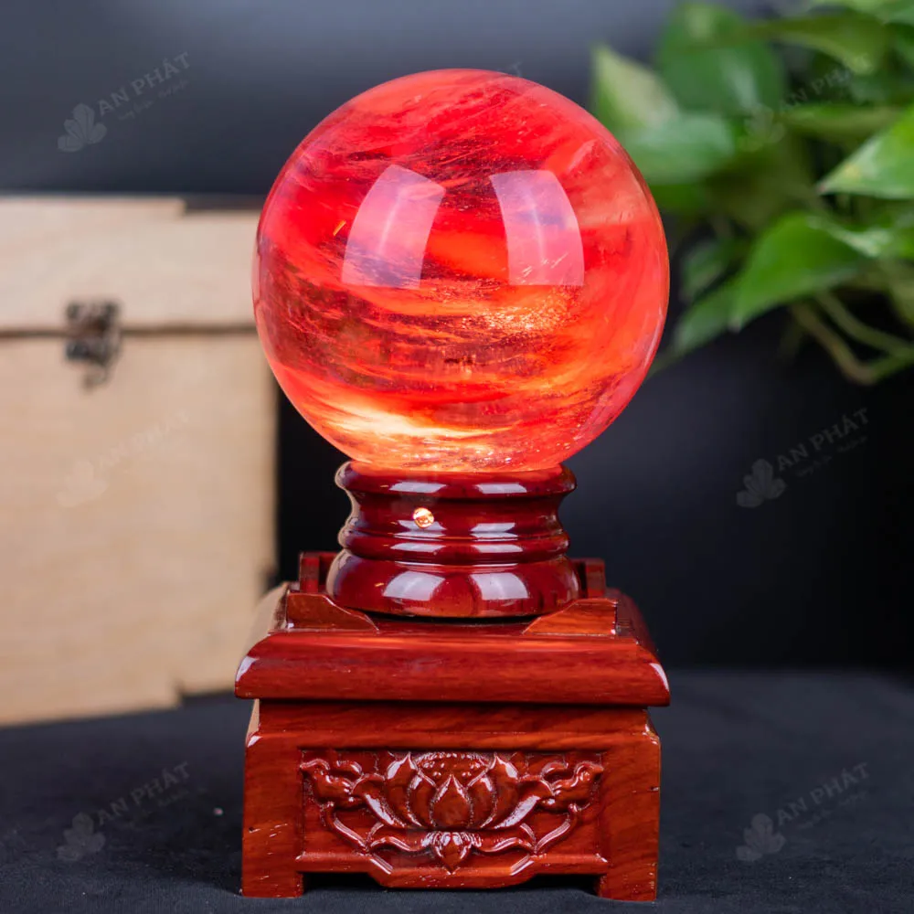 Quả Cầu Đá Núi Lửa Đỏ - 2,66 Kg - M2157266