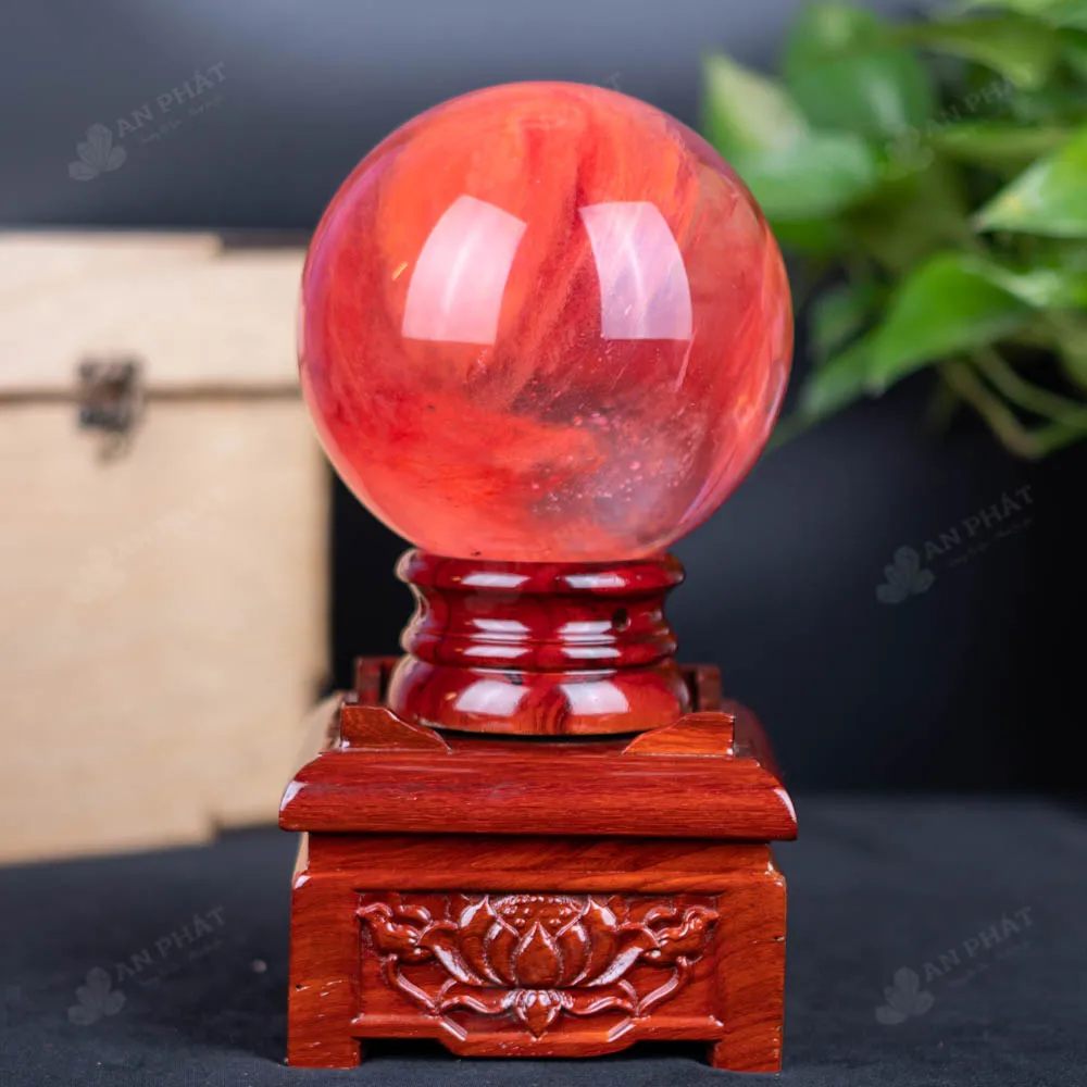 Quả Cầu Đá Núi Lửa Đỏ - 2,66 Kg - M2157266