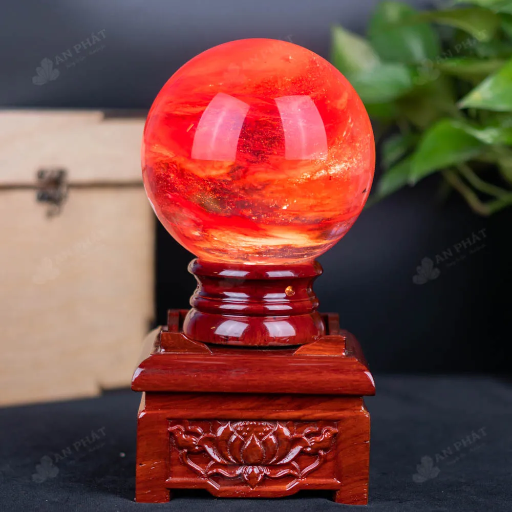Quả Cầu Đá Núi Lửa Đỏ - 2,66 Kg - M2157266