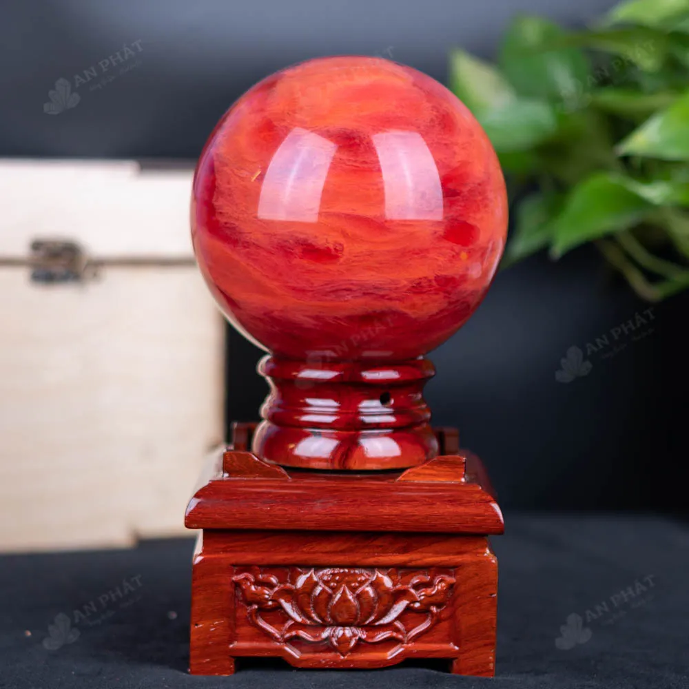 Quả Cầu Đá Núi Lửa Đỏ - 2,97 Kg - M21572971