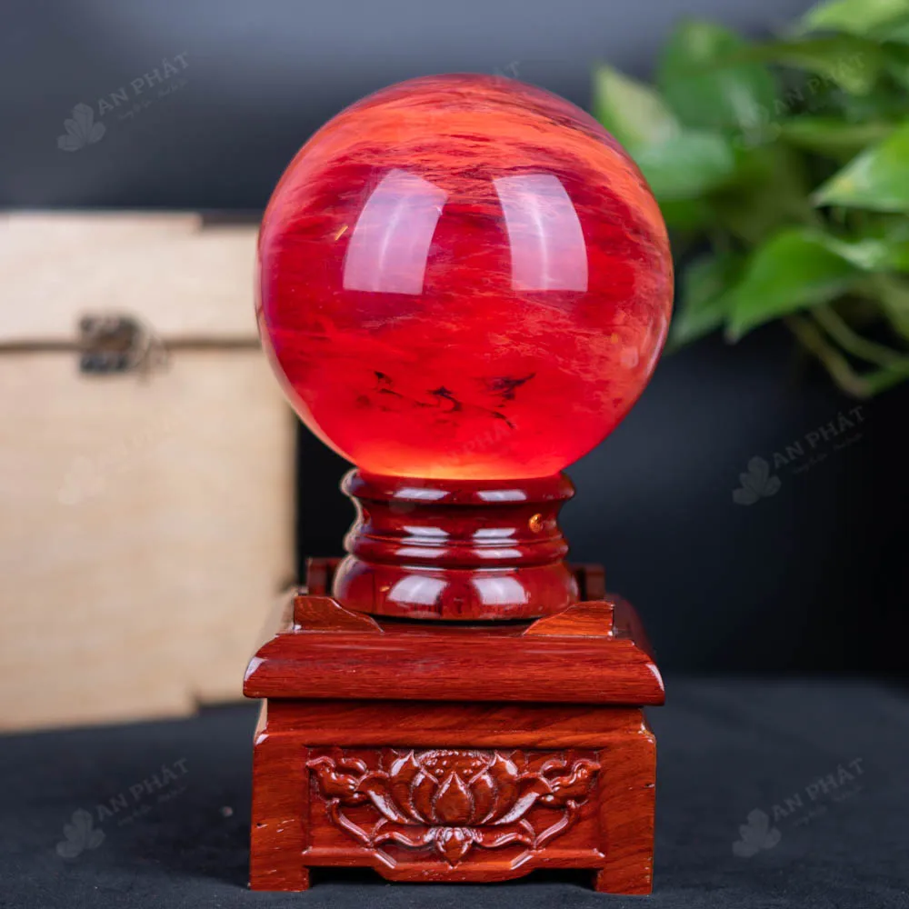 Quả Cầu Đá Núi Lửa Đỏ - 2,97 Kg - M21572971