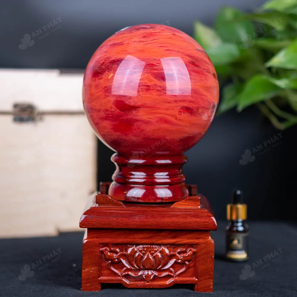 Quả Cầu Đá Núi Lửa Đỏ - 2,97 Kg - M21572971