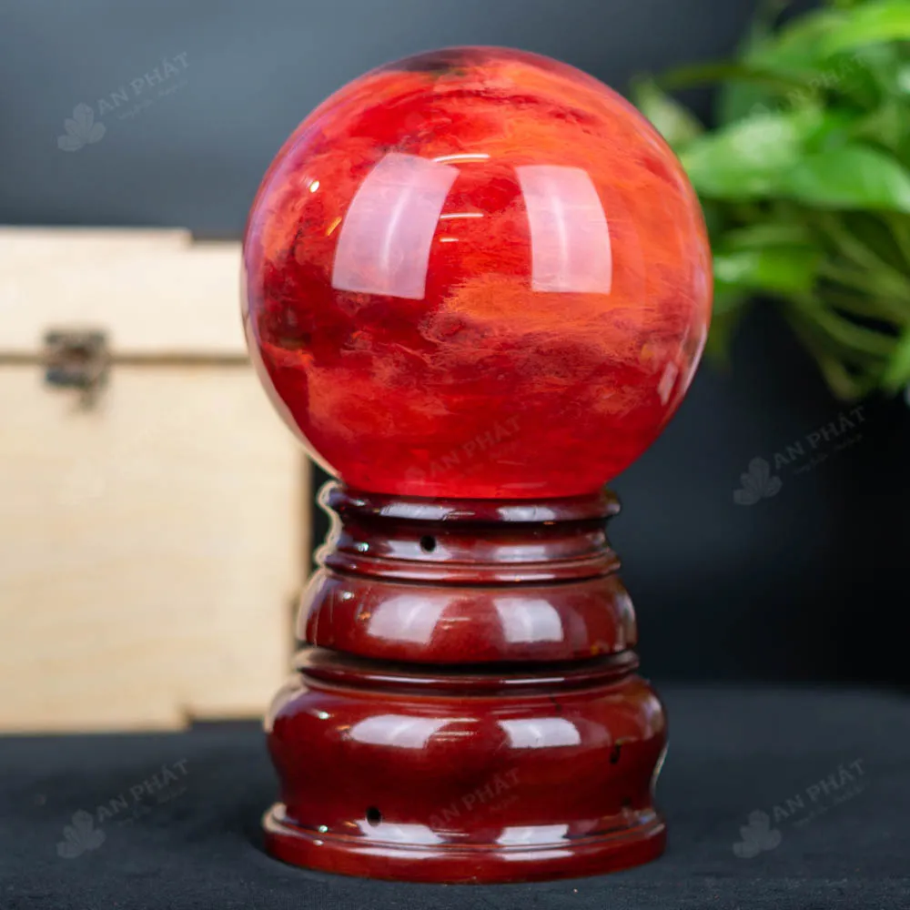 Quả Cầu Đá Núi Lửa Đỏ - 4,57 Kg - M2157457