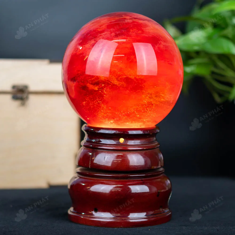 Quả Cầu Đá Núi Lửa Đỏ - 4,57 Kg - M2157457