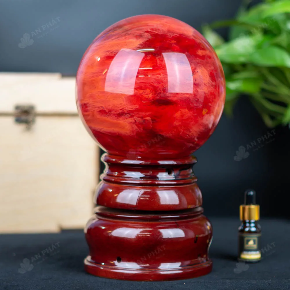Quả Cầu Đá Núi Lửa Đỏ - 4,57 Kg - M2157457
