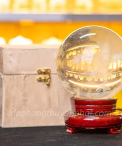 Quả Cầu Đá Phong Thủy Màu Vàng | Đá Obsidian Vàng  - 3,13kg - 13,5cm M19226