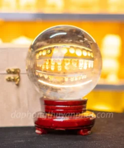 Quả Cầu Đá Phong Thủy Màu Vàng | Đá Obsidian Vàng  - 3,13kg - 13,5cm M19226