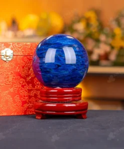 Quả Cầu Đá Núi Lửa Xanh Nước Biển - 1,91kg - M2097191