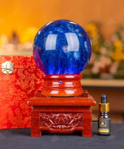 Quả Cầu Đá Núi Lửa Xanh Nước Biển - 1,96kg - M2907196