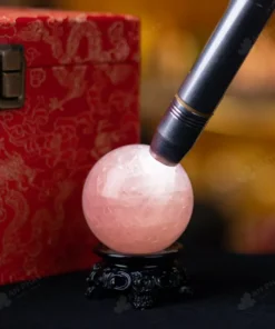 Quả Cầu Phong Thủy Đá Thạch Anh Hồng - 0,34Kg - M0573034