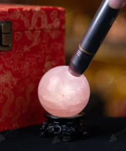 Quả Cầu Phong Thủy Đá Thạch Anh Hồng - 0.36Kg - M0573036