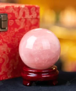 Quả Cầu Phong Thủy Đá Thạch Anh Hồng - 0,85Kg - M2381085