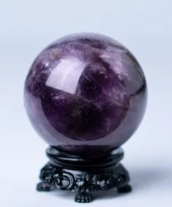 Quả Cầu Đá Thạch Anh Tím Hoa Chanh - 0,2Kg - M259802
