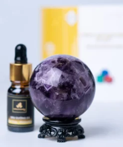 Quả Cầu Đá Thạch Anh Tím Hoa Chanh - 0,26Kg - M2598026