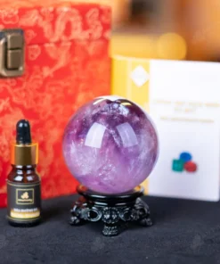 Quả Cầu Đá Thạch Anh Tím - 0,52kg - M0641052