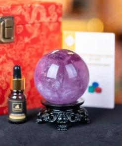 Quả Cầu Đá Thạch Anh Tím - 0,57kg - M0641057