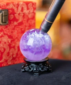 Quả Cầu Đá Thạch Anh Tím - 0,57kg - M0641057