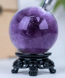 Quả Cầu Đá Thạch Anh Tím 3A - 1,6kg - M064116