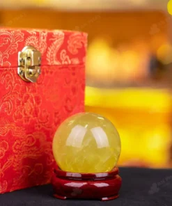 Quả Cầu Phong Thủy Đá Thạch Anh Vàng - 0,21kg - M1453021