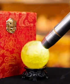 Quả Cầu Phong Thủy Đá Thạch Anh Vàng - 0,222kg - M14530222