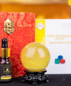 Quả Cầu Phong Thủy Đá Thạch Anh Vàng - 0,23kg - M14530231