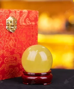 Quả Cầu Phong Thủy Đá Thạch Anh Vàng - 0,23kg - M14530231