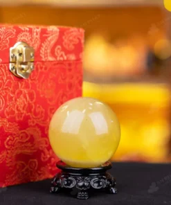 Quả Cầu Phong Thủy Đá Thạch Anh Vàng - 0,23kg - M14530231