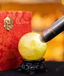 Quả Cầu Phong Thủy Đá Thạch Anh Vàng - 0,28kg - M1453028