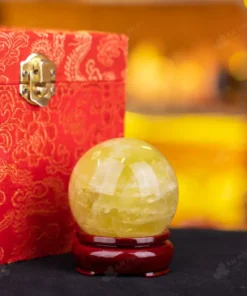 Quả Cầu Phong Thủy Đá Thạch Anh Vàng - 0,28kg - M1453028