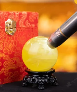 Quả Cầu Phong Thủy Đá Thạch Anh Vàng - 0,31kg - M14530310