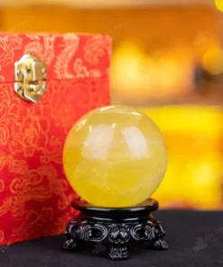 Quả Cầu Phong Thủy Đá Thạch Anh Vàng - 0,31kg - M14530310