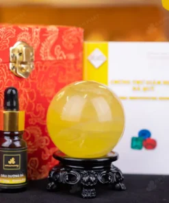 Quả Cầu Phong Thủy Đá Thạch Anh Vàng - 0,31kg - M14530310