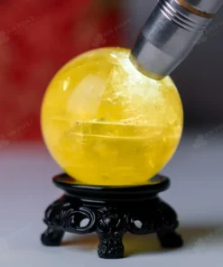 Quả Cầu Phong Thủy Đá Thạch Anh Vàng - 0,311kg - M14530311