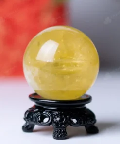 Quả Cầu Phong Thủy Đá Thạch Anh Vàng - 0,311kg - M14530311