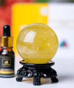 Quả Cầu Phong Thủy Đá Thạch Anh Vàng - 0,311kg - M14530311