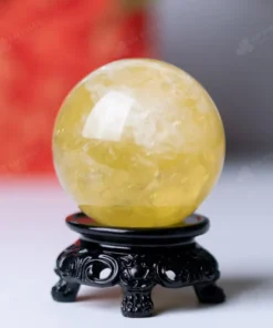 Quả Cầu Phong Thủy Đá Thạch Anh Vàng - 0,311kg - M14530311