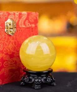 Quả Cầu Phong Thủy Đá Thạch Anh Vàng - 0,33kg - M1453033