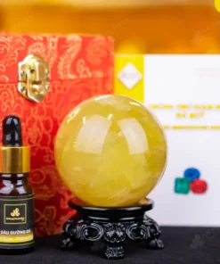 Quả Cầu Phong Thủy Đá Thạch Anh Vàng - 0,42kg - M1453042