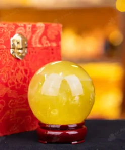 Quả Cầu Phong Thủy Đá Thạch Anh Vàng - 0,53kg - M1453053