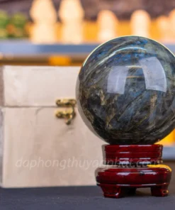 Quả Cầu Phong Thủy Đá Xà Cừ 3.05kg - 12.5cm M07137