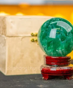 Quả Cầu Thạch Anh Xanh - Fluorite Xanh 1,73kg - ĐK10cm - M227218