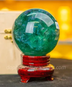 Quả cầu đá phong thủy màu xanh - Flourite Xanh 2.26kg, ĐK11cm - M227215