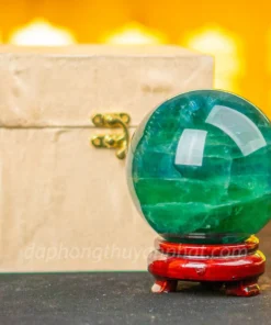 Quả Cầu Thạch Anh Xanh - Fluorite Xanh - 1,97kg - 10cm - M227210