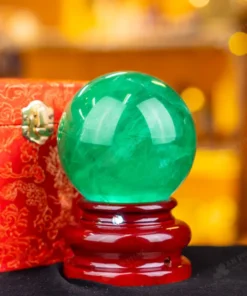 Quả Cầu Thạch Anh Xanh - Fluorite Xanh - 1,24kg - M1879124